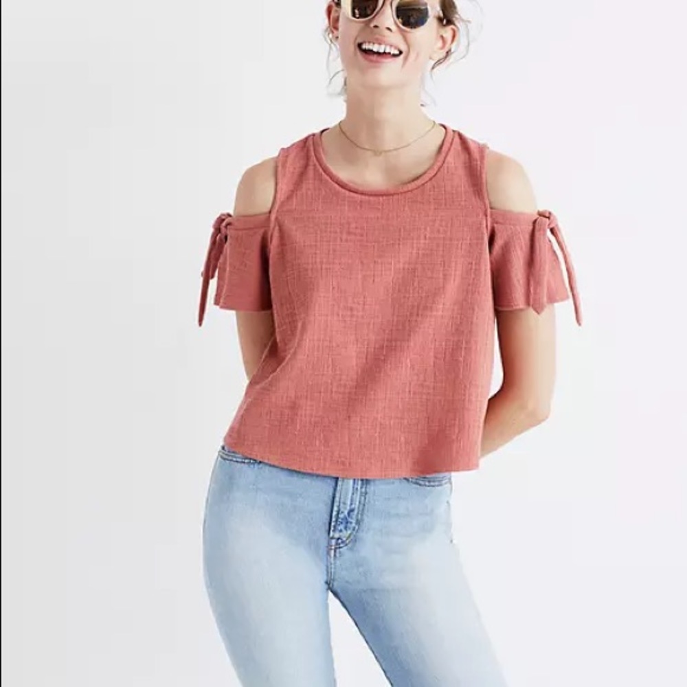 Madewell cold shoulder top